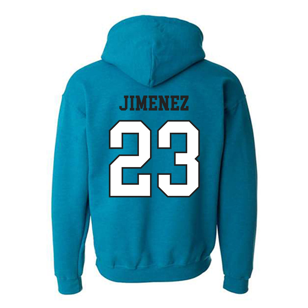 Coastal Carolina - NCAA Women's Basketball : DYanis Jimenez - Classic Fashion Shersey Hooded Sweatshirt-1