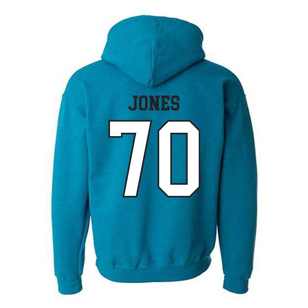 Coastal Carolina - NCAA Football : Daniel Jones - Classic Fashion Shersey Hooded Sweatshirt-1