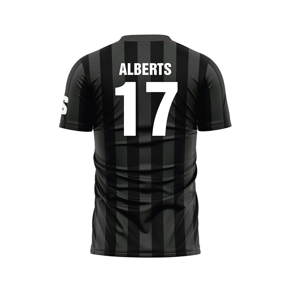 USC Upstate - NCAA Men's Soccer : Christopher Alberts - Black Soccer Jersey-1