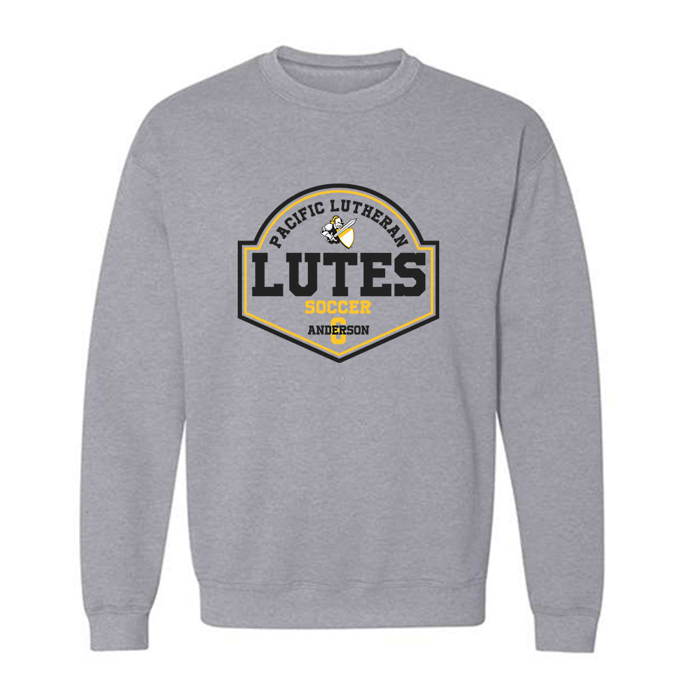 PLU - NCAA Men's Soccer : Mattias Anderson - Classic Fashion Shersey Crewneck Sweatshirt-0
