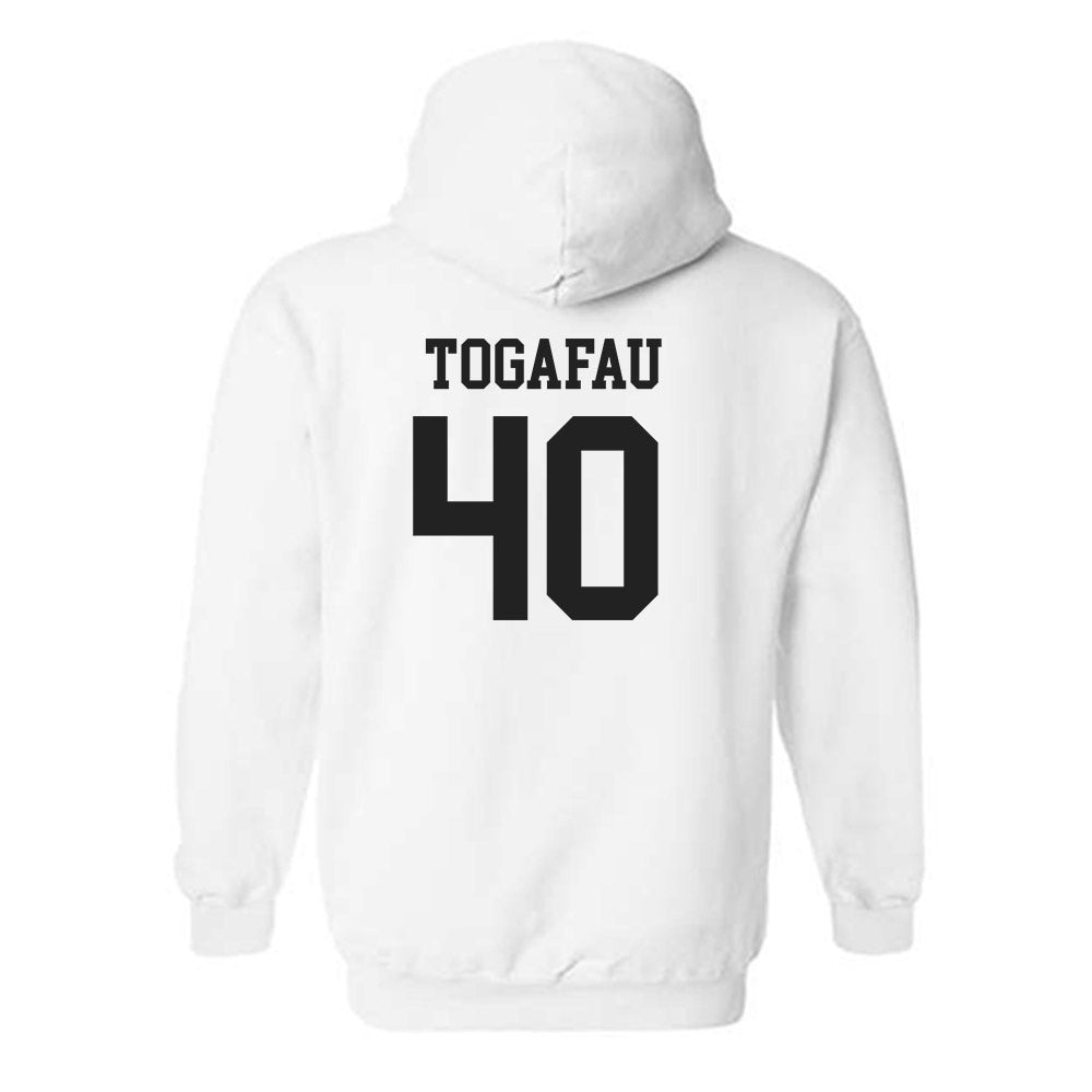 PLU - NCAA Football : Braeden Togafau - Classic Shersey Hooded Sweatshirt-1