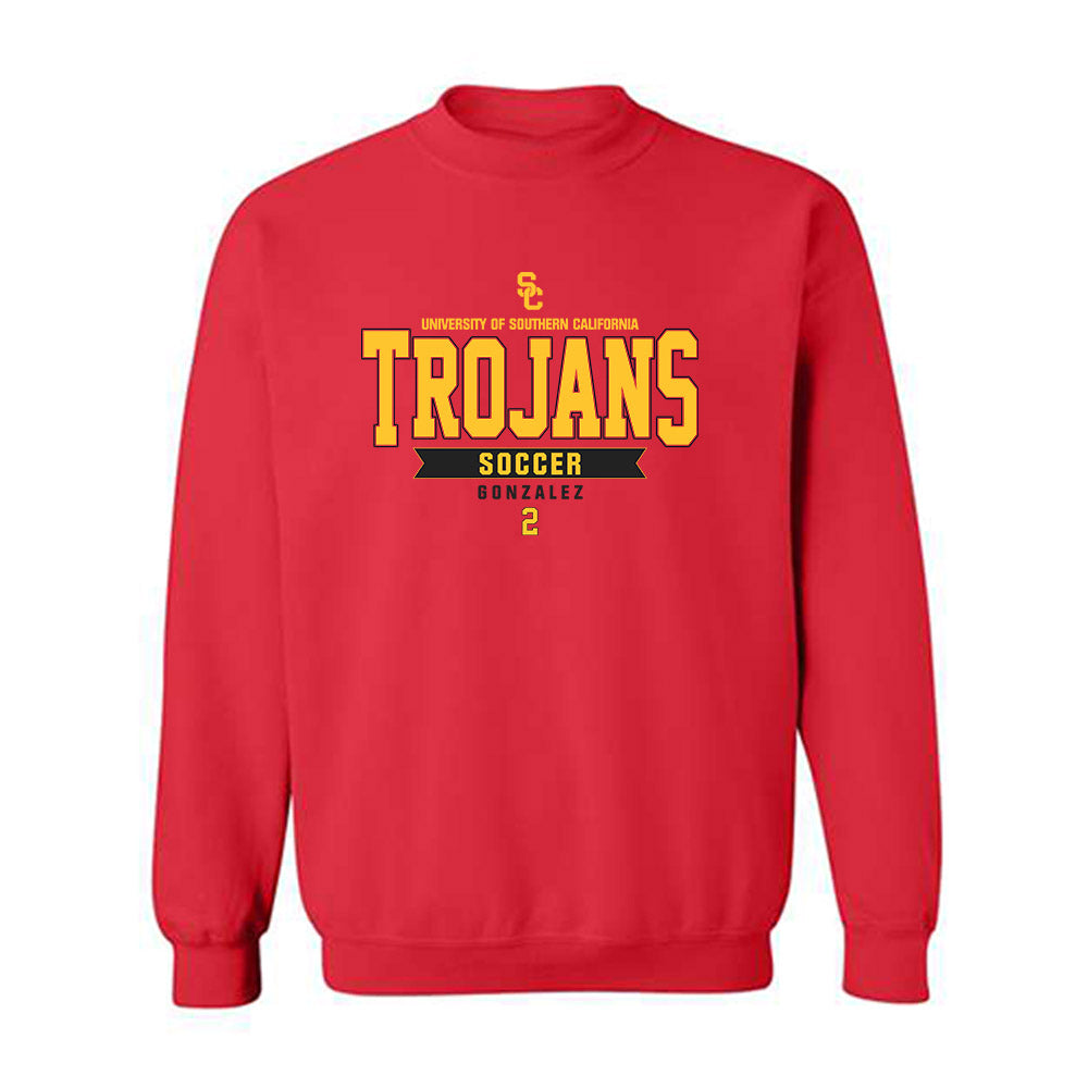 USC - NCAA Women's Soccer : Alyssa Gonzalez - Classic Fashion Shersey Crewneck Sweatshirt-0