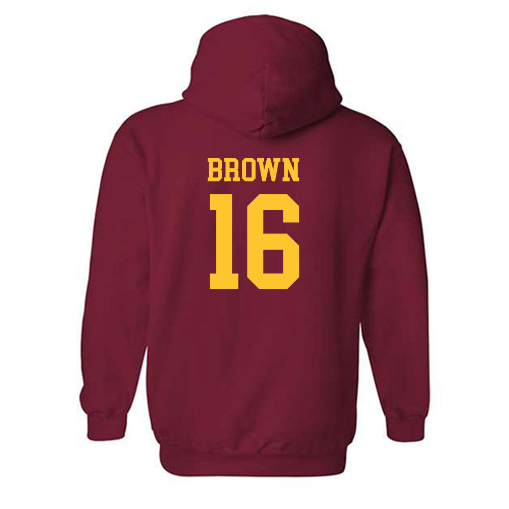 USC - NCAA Football : Prophet Brown - Classic Shersey Hooded Sweatshirt-1