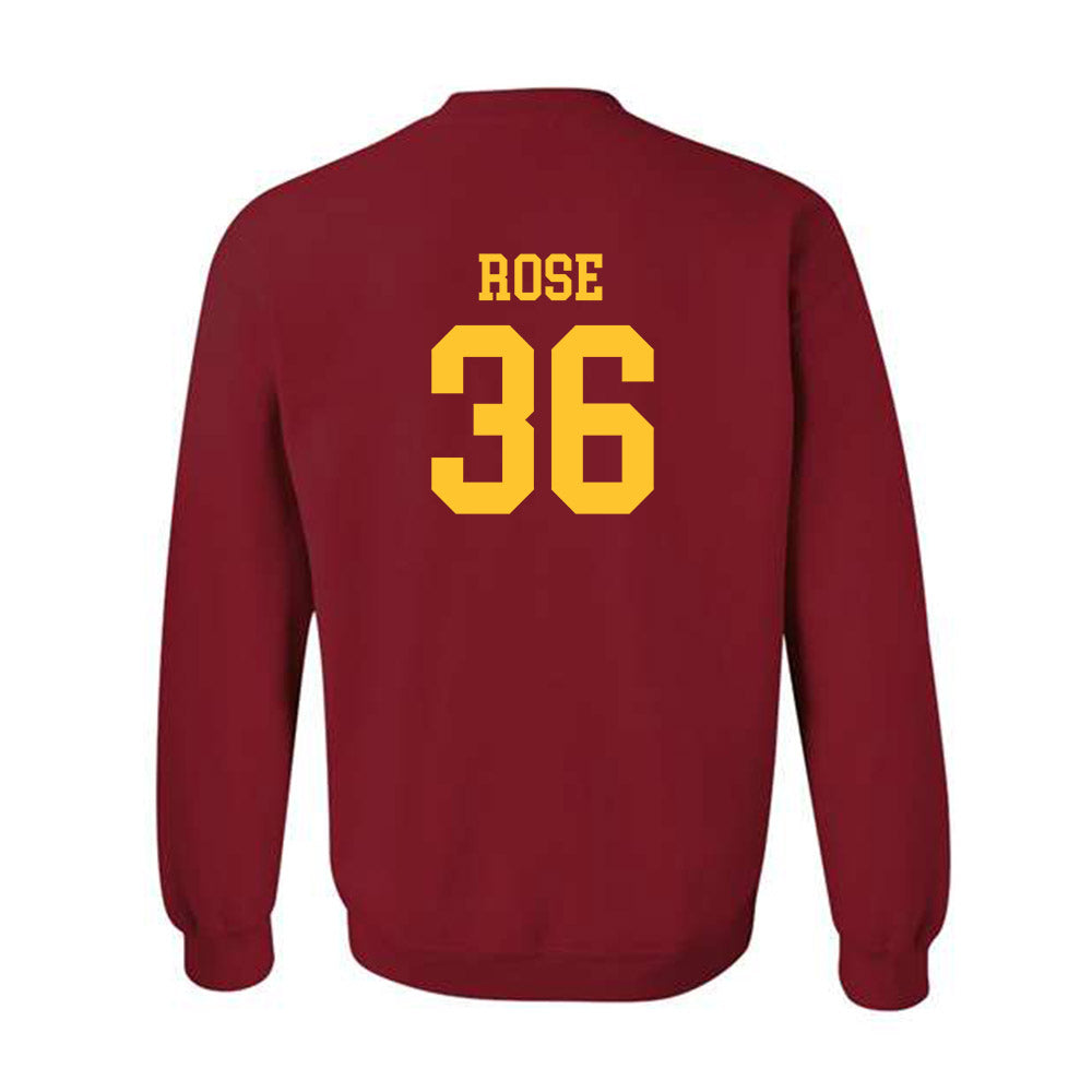 USC - NCAA Football : Will Rose - Classic Shersey Crewneck Sweatshirt-1