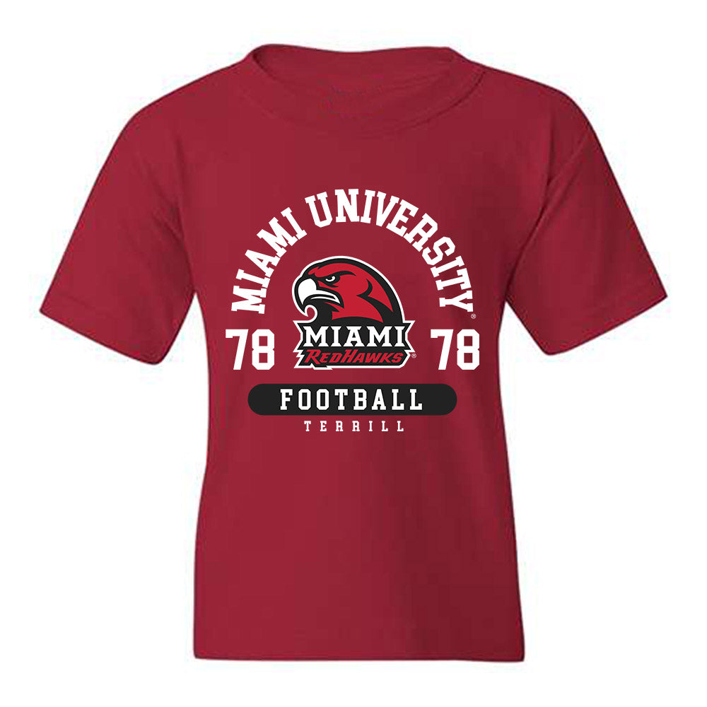 Miami of Ohio - NCAA Football : Drew Terrill - Classic Fashion Shersey Youth T-Shirt-0
