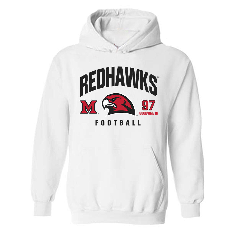 Miami of Ohio - NCAA Football : William Goodvine III - Classic Fashion Shersey Hooded Sweatshirt-0