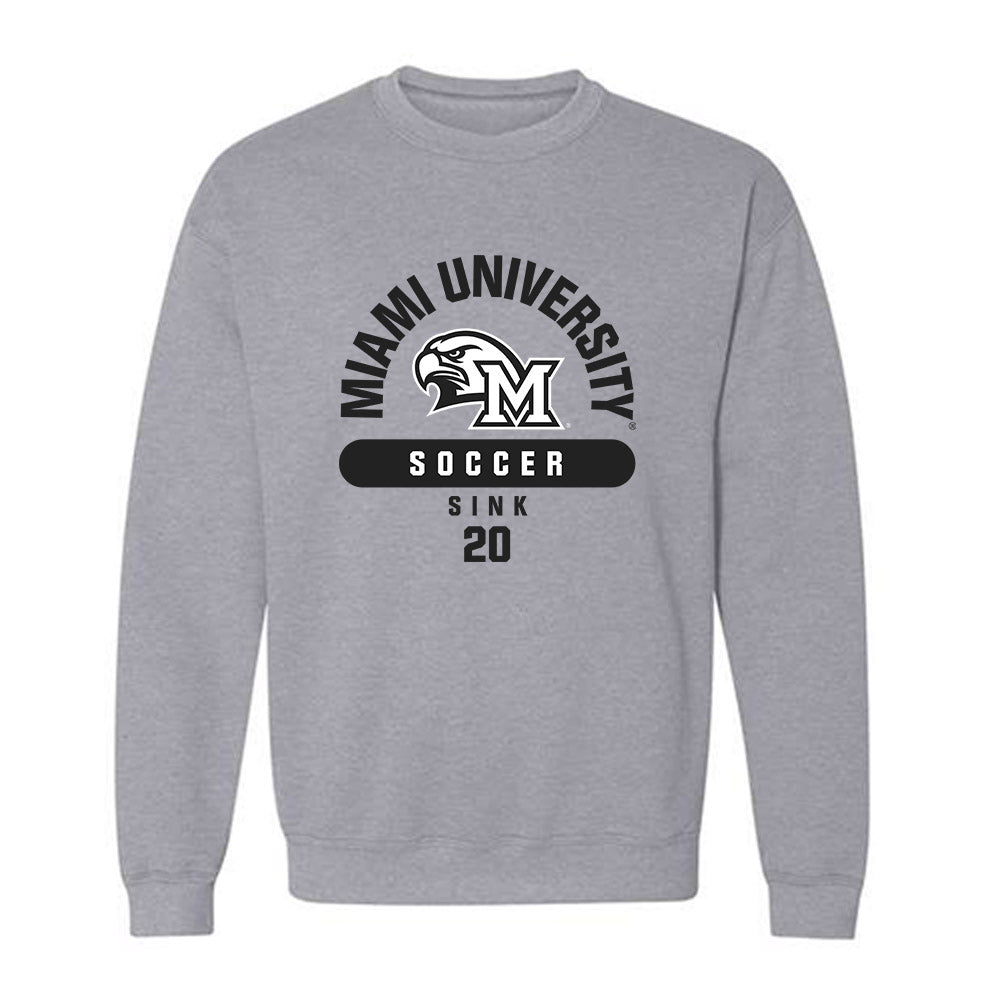 Miami of Ohio - NCAA Women's Soccer : Jaden Sink - Classic Fashion Shersey Crewneck Sweatshirt-0