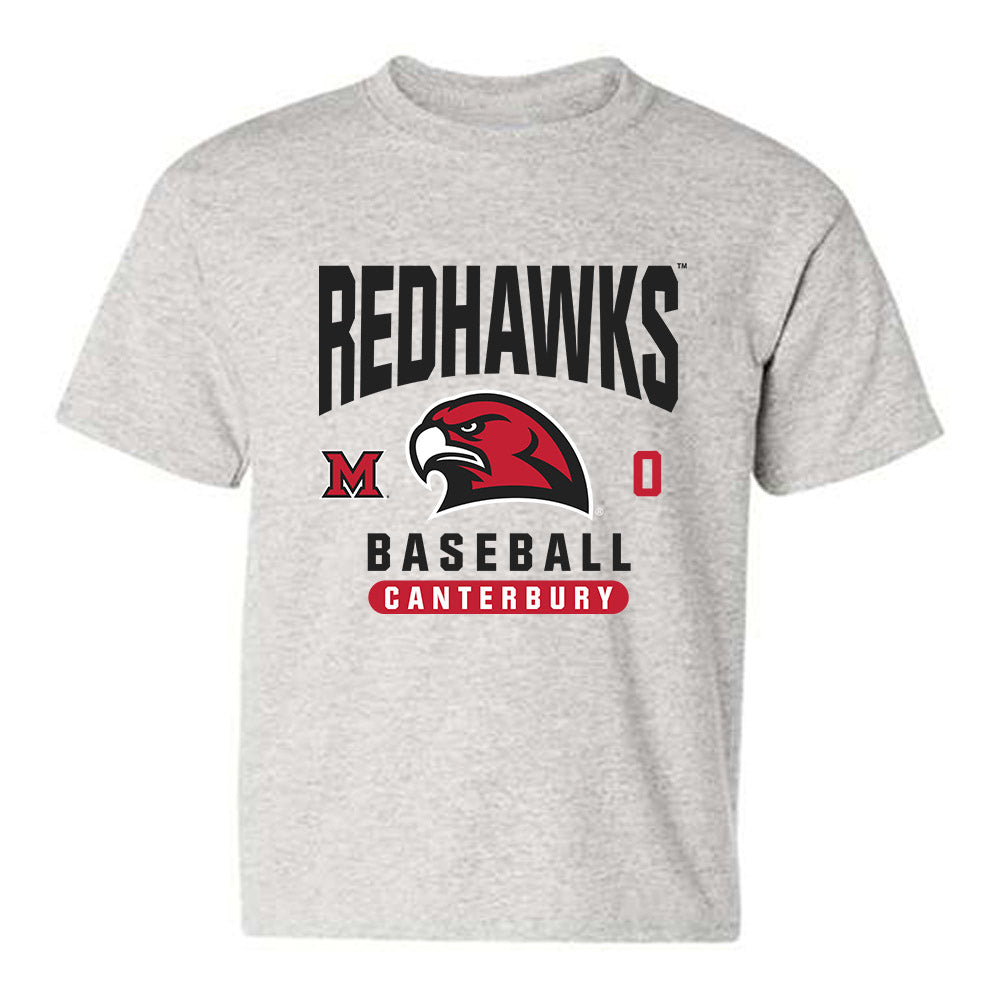 Miami of Ohio - NCAA Baseball : Colin Canterbury - Classic Fashion Shersey Youth T-Shirt-0
