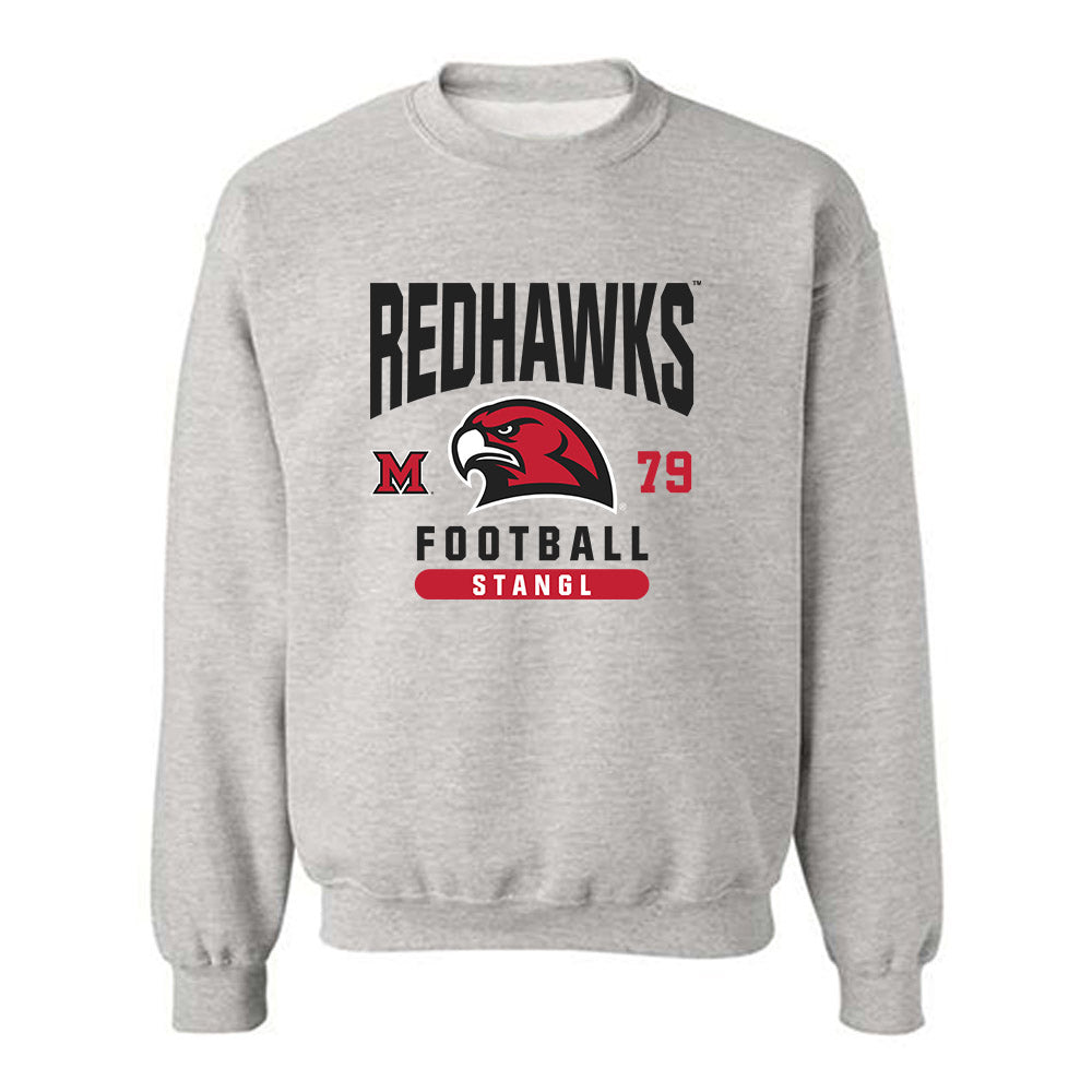 Miami of Ohio - NCAA Football : Jonathan Stangl - Classic Fashion Shersey Crewneck Sweatshirt-0