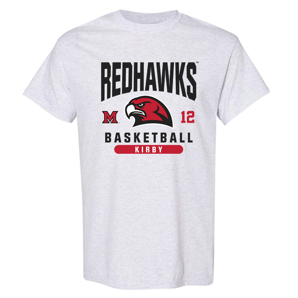 Miami of Ohio - NCAA Men's Basketball : Justin Kirby - Classic Fashion Shersey T-Shirt-0