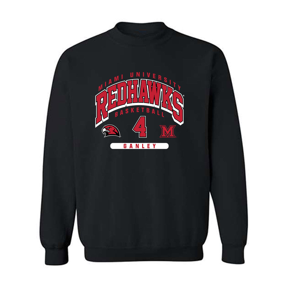 Miami of Ohio - NCAA Men's Basketball : Brady Ganley - Classic Fashion Shersey Crewneck Sweatshirt-0