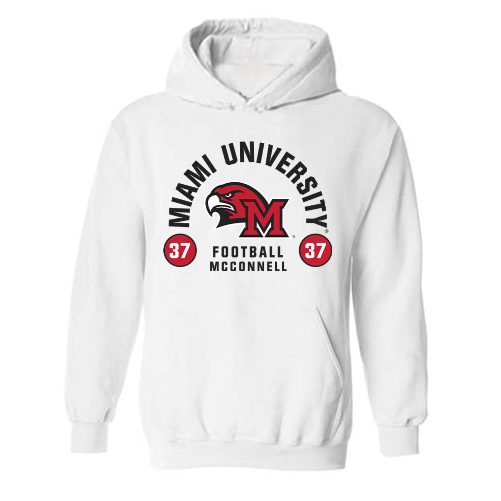 Miami of Ohio - NCAA Football : Vito McConnell - Classic Fashion Shersey Hooded Sweatshirt-0