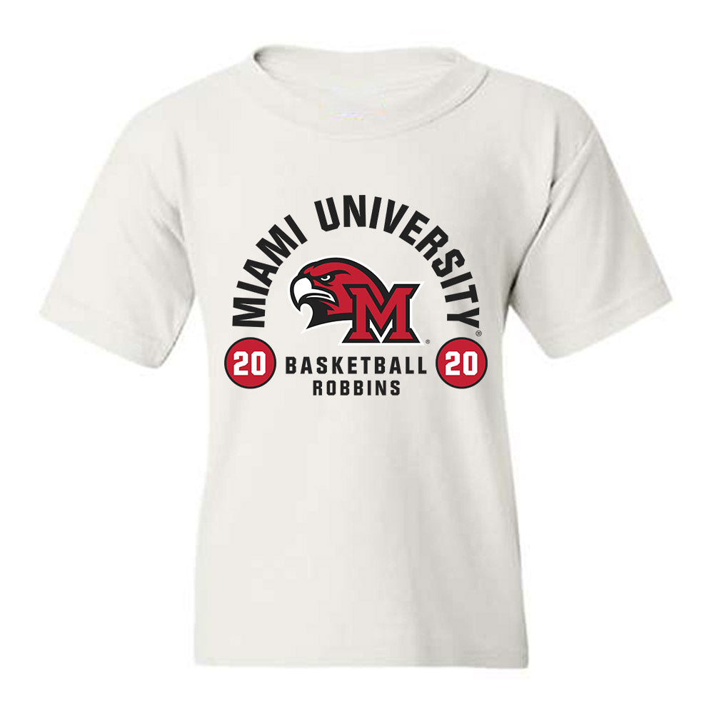 Miami of Ohio - NCAA Men's Basketball : Tyler Robbins - Classic Fashion Shersey Youth T-Shirt-0