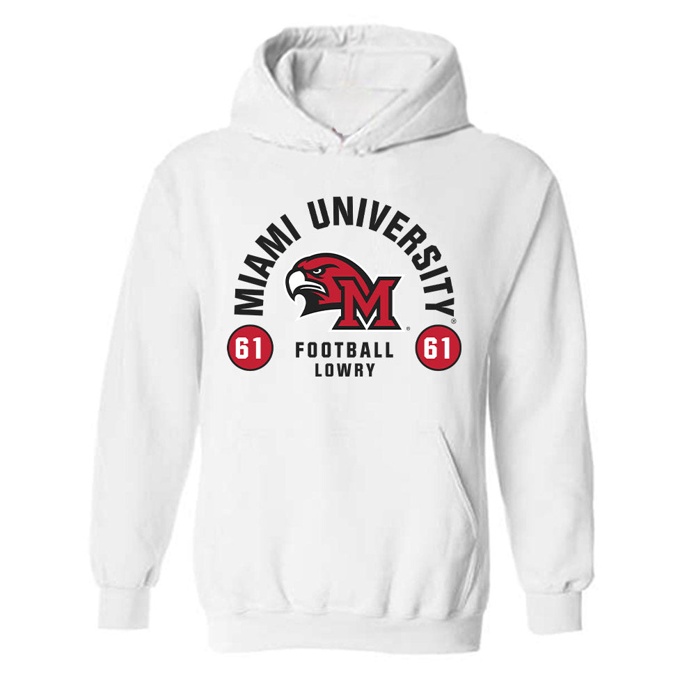 Miami of Ohio - NCAA Football : Andrew Lowry - Classic Fashion Shersey Hooded Sweatshirt-0