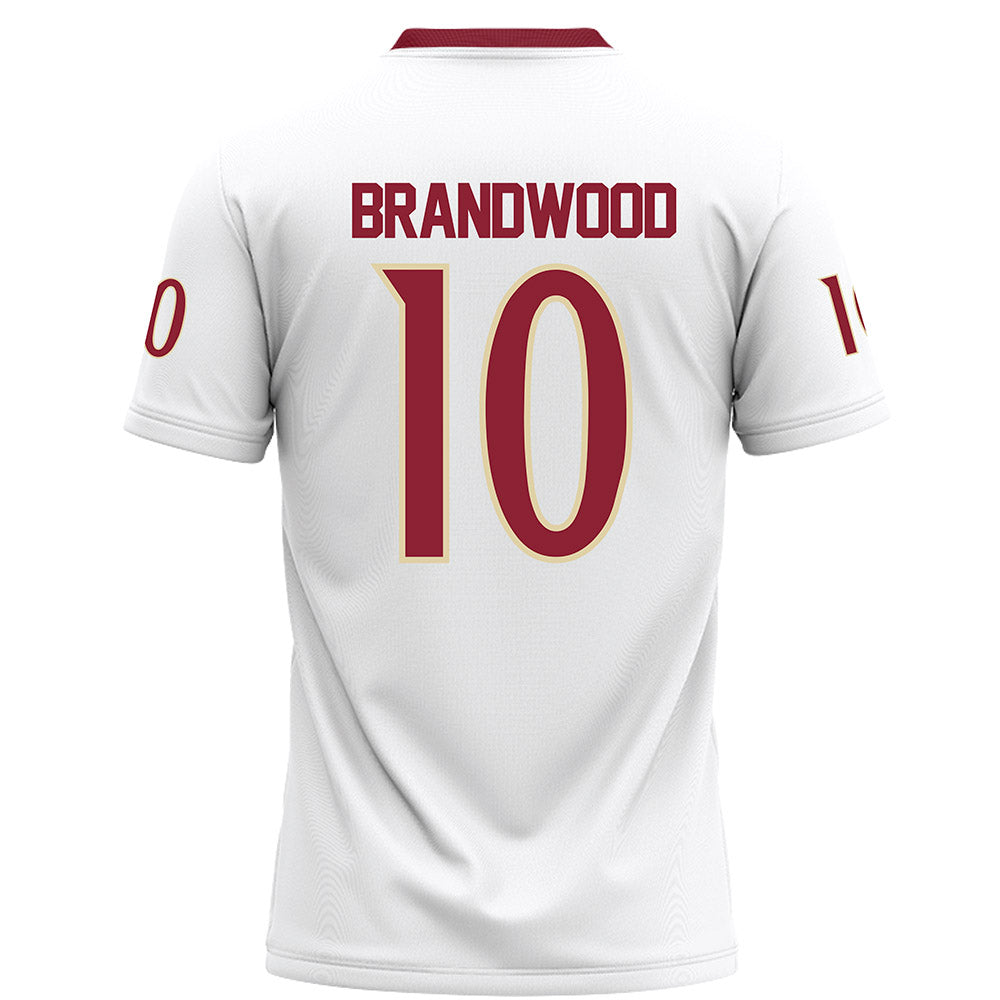 Elon - NCAA Football : Gavin Brandwood - White Football Jersey-1
