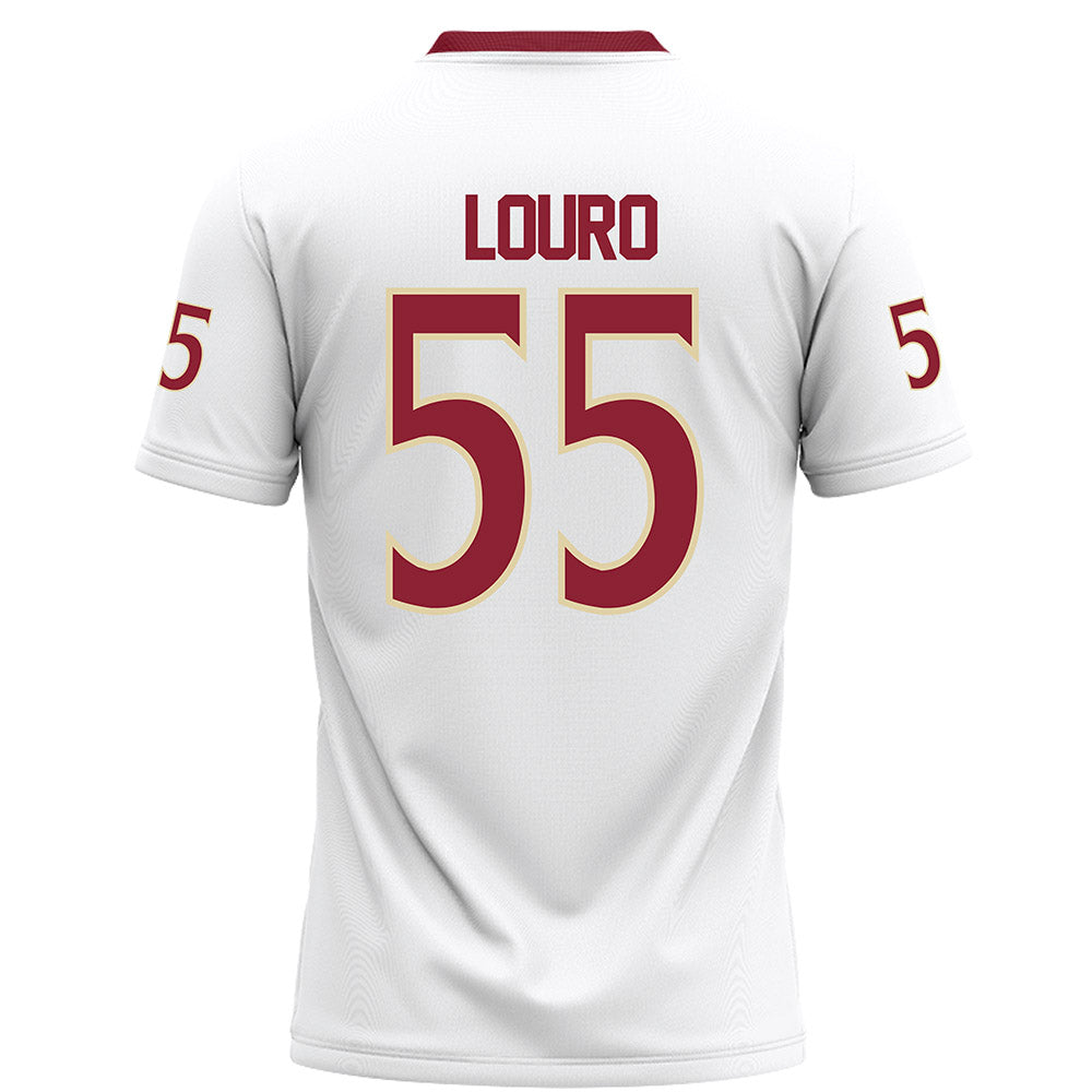 Elon - NCAA Football : Jake Louro - White Football Jersey-1