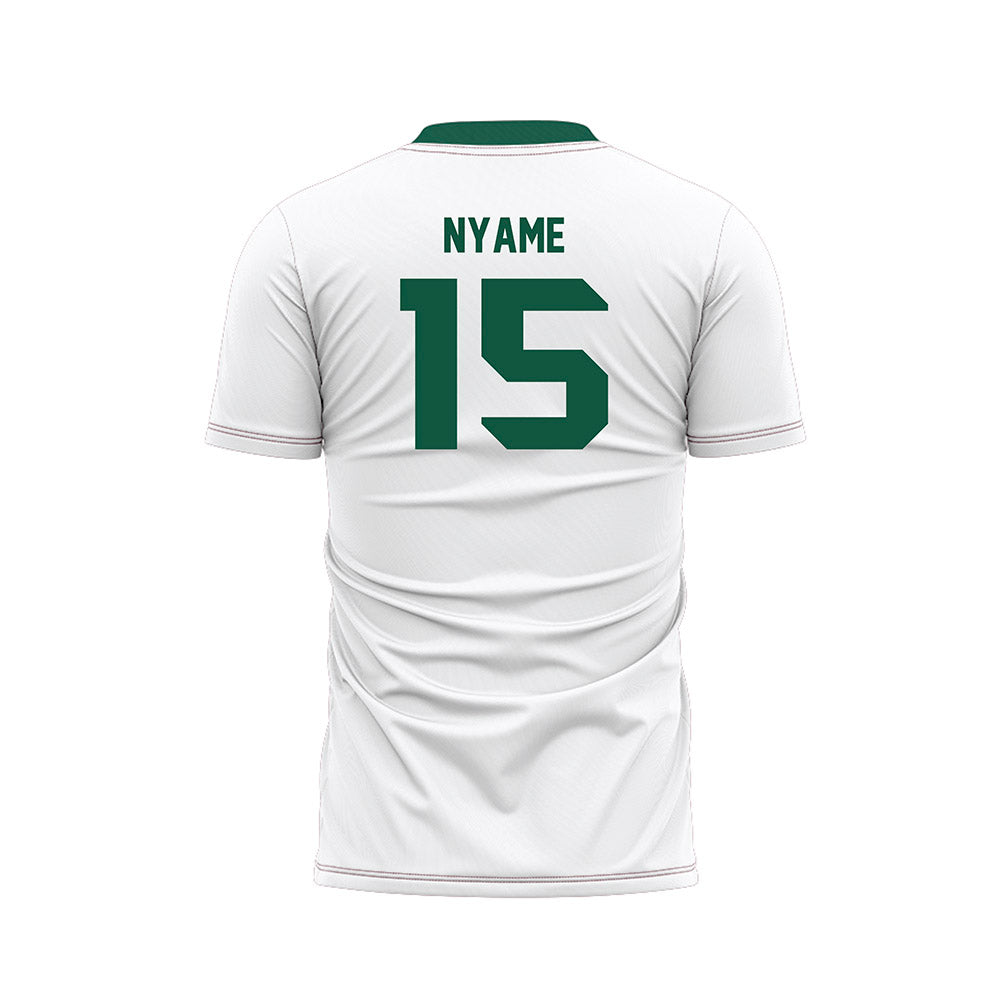 UW Green Bay - NCAA Men's Soccer : Dennis Nyame - White Soccer Jersey