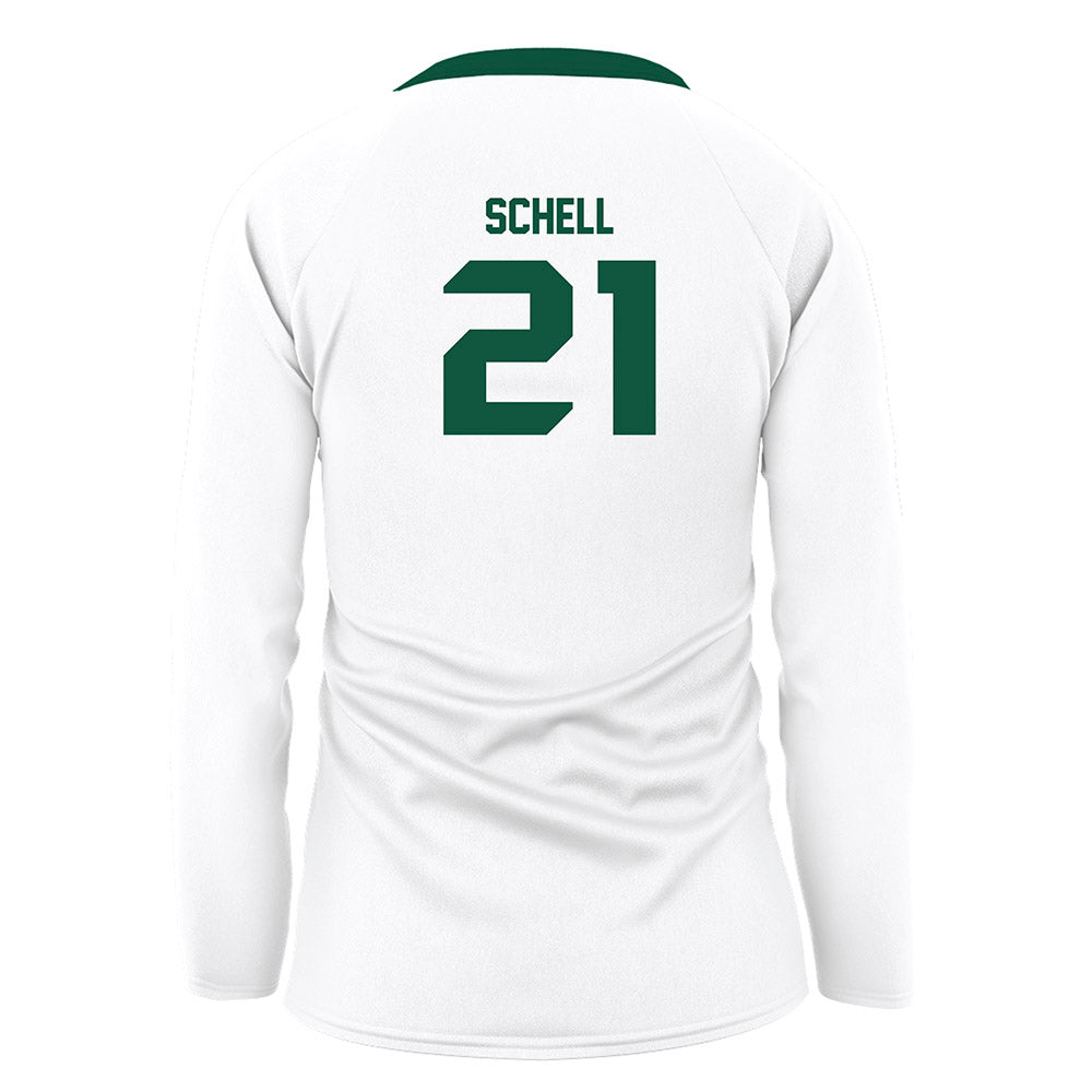 UW Green Bay - NCAA Women's Volleyball : Danilynn Schell - White Volleyball Jersey