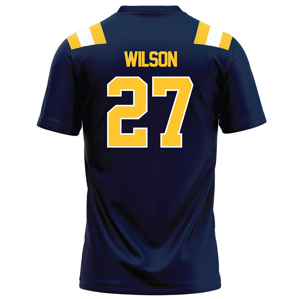 East Tennessee State - NCAA Football : Teddy Wilson - Navy Football Jersey-1