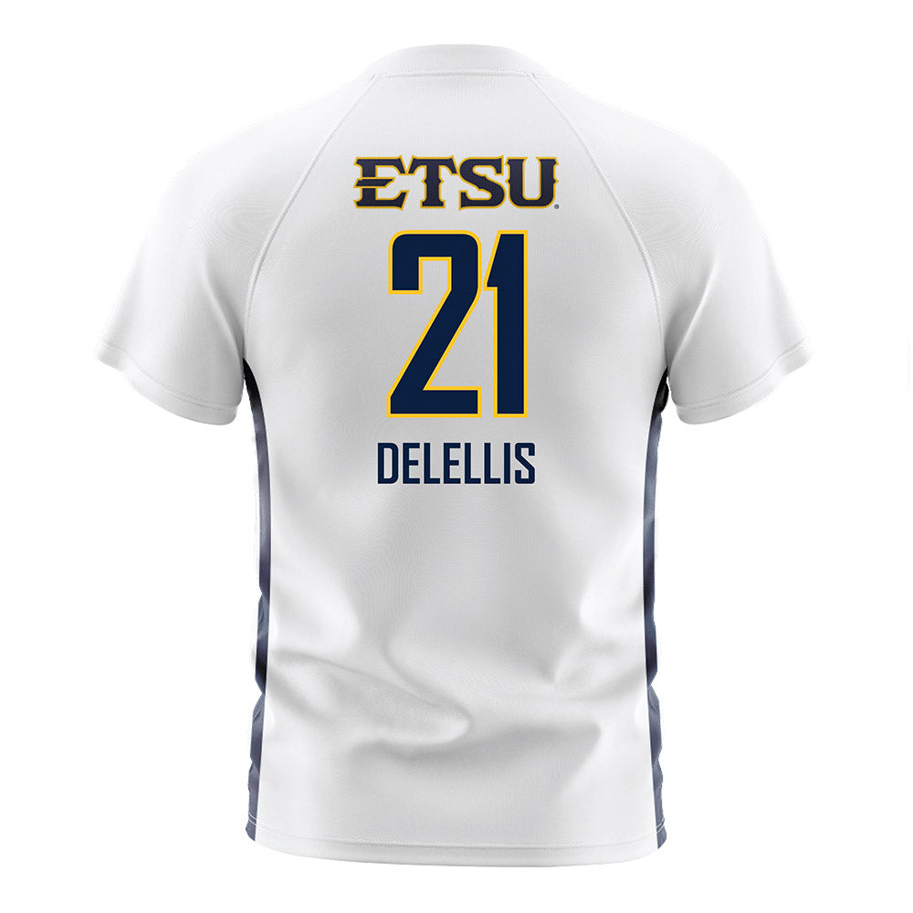 East Tennessee State - NCAA Men's Soccer : Matias Delellis - White Soccer Jersey