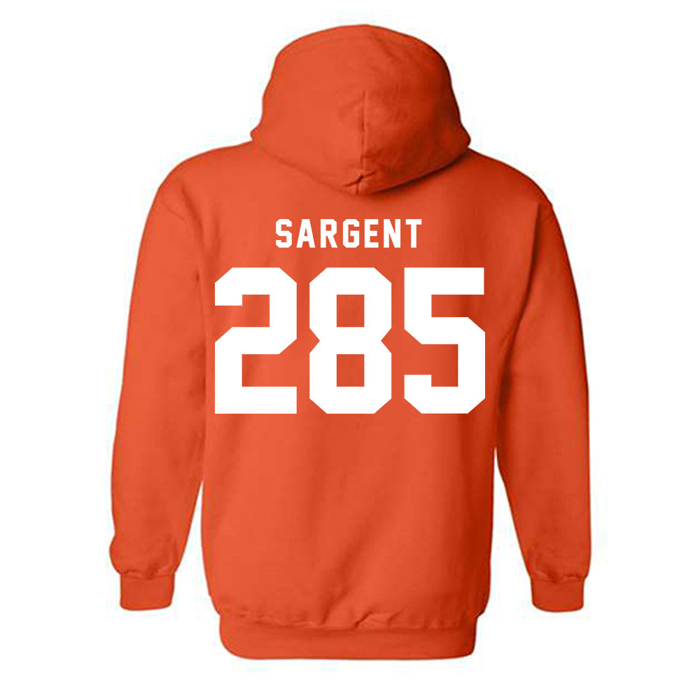 Campbell - NCAA Wrestling : Landon Sargent - Classic Shersey Hooded Sweatshirt-1
