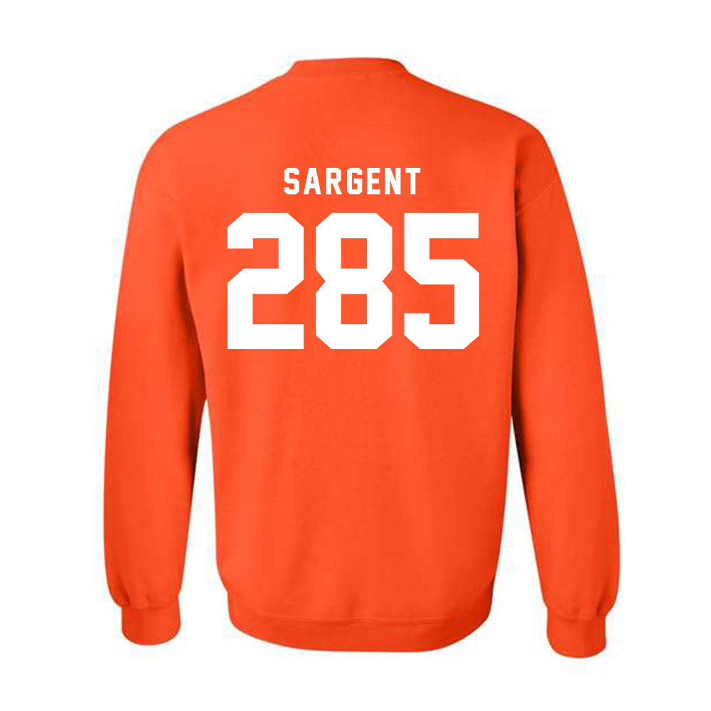 Campbell - NCAA Wrestling : Landon Sargent - Classic Shersey Crewneck Sweatshirt-1