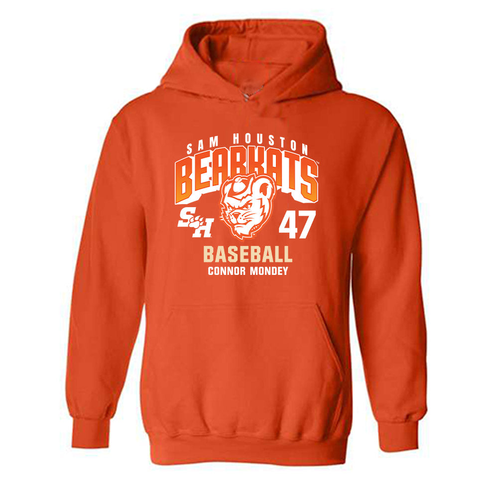 SHSU - NCAA Baseball : Connor Mondey - Classic Fashion Shersey Hooded Sweatshirt-0