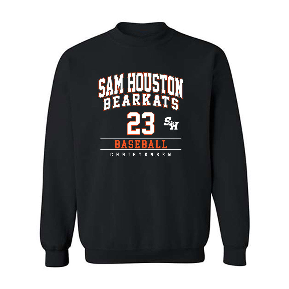 SHSU - NCAA Baseball : Brady Christensen - Classic Fashion Shersey Crewneck Sweatshirt-0