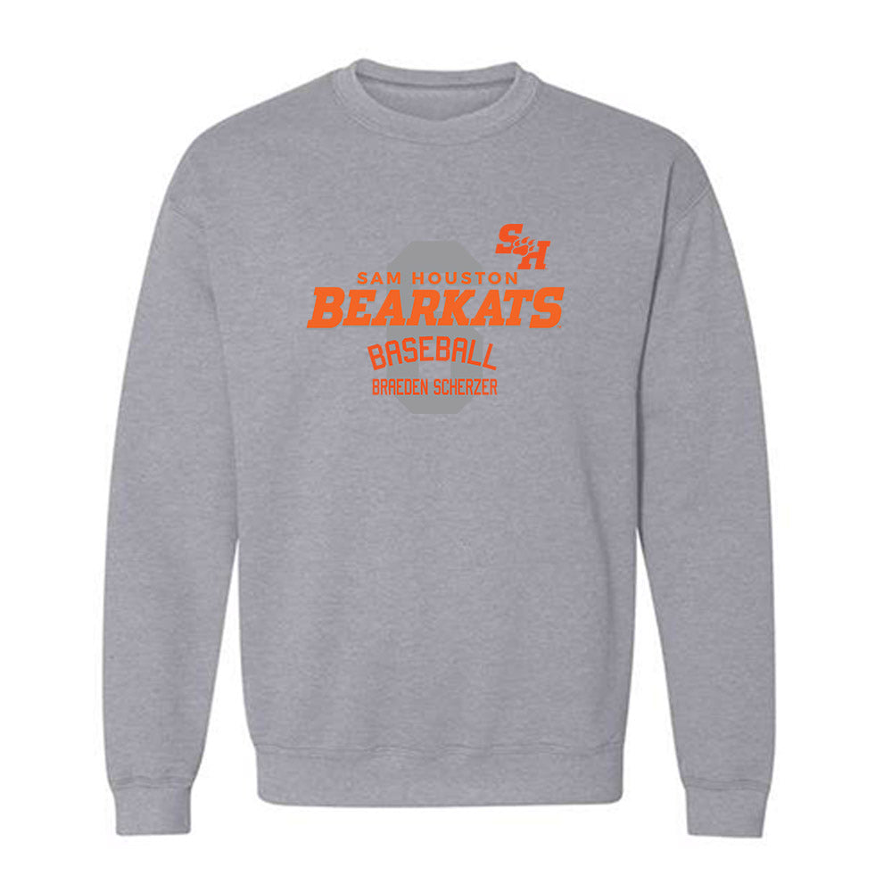 SHSU - NCAA Baseball : Braeden Scherzer - Classic Fashion Shersey Crewneck Sweatshirt-0