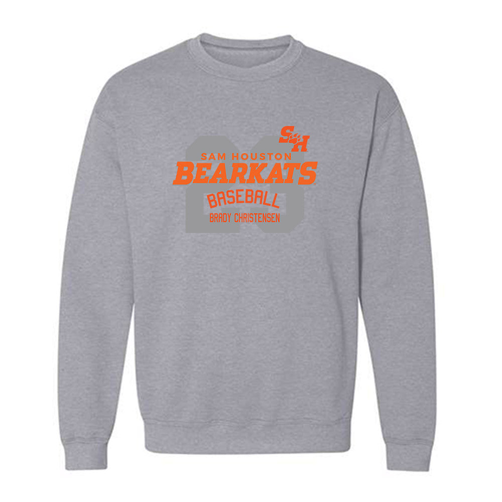 SHSU - NCAA Baseball : Brady Christensen - Classic Fashion Shersey Crewneck Sweatshirt-0