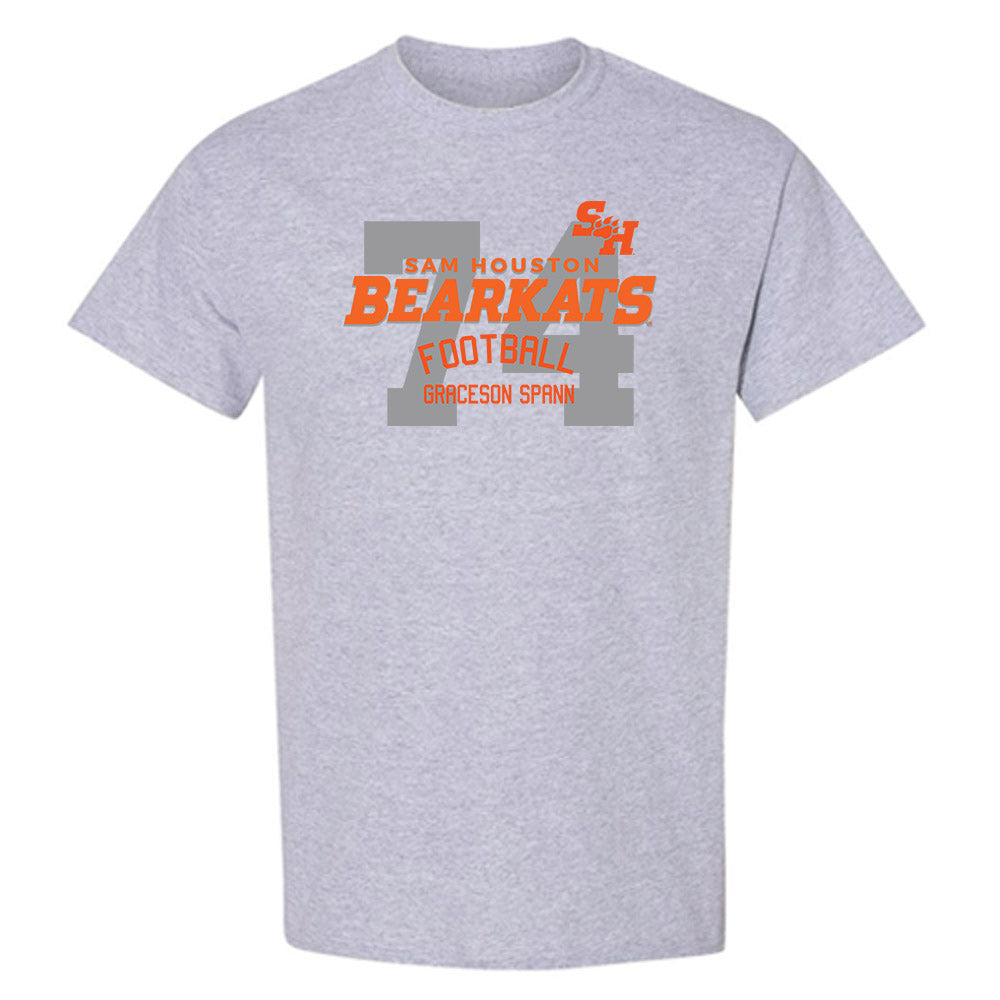 SHSU - NCAA Football : Graceson Spann - Classic Fashion Shersey T-Shirt-0