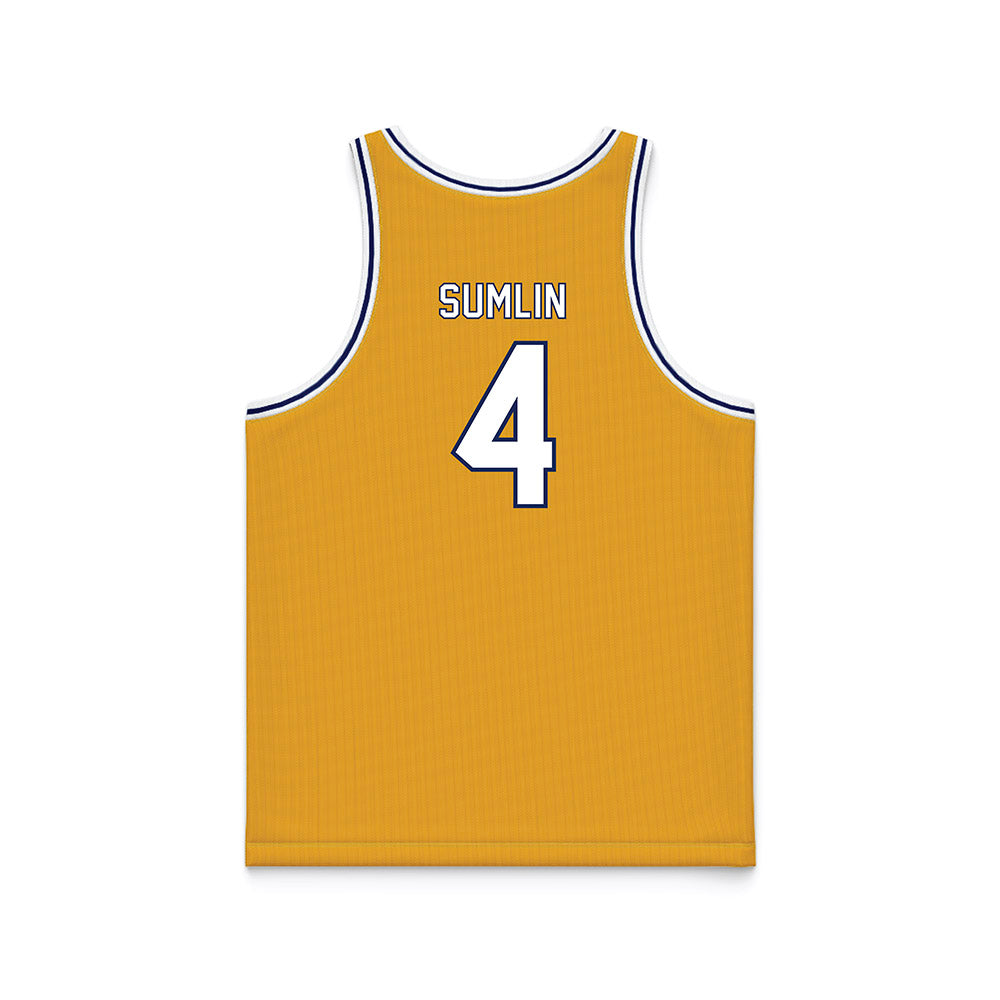 Kent State - NCAA Men's Basketball : Jamal Sumlin - Gold Basketball Jersey