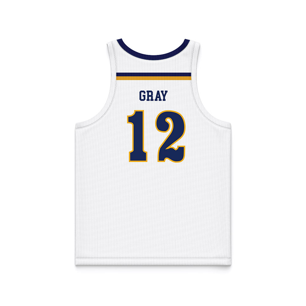 Kent State - NCAA Women's Basketball : Dionna Gray - White Basketball Jersey-1