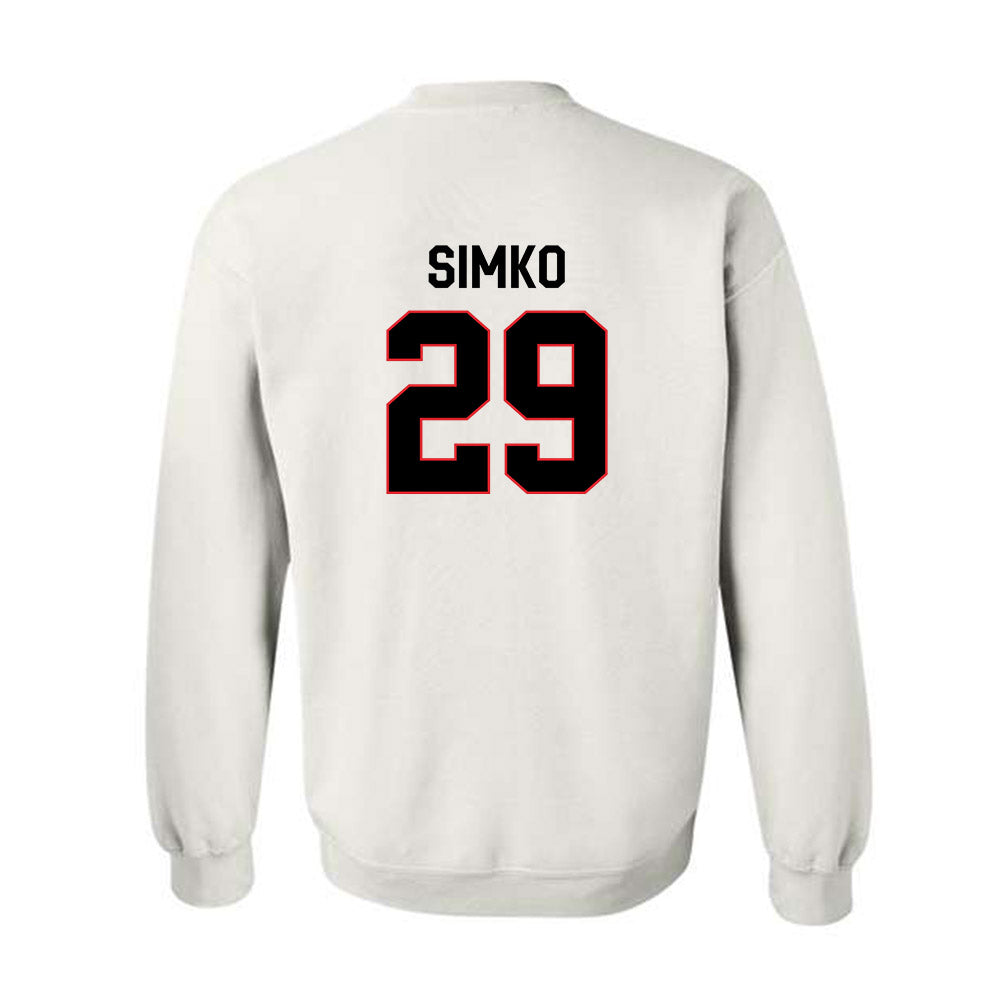 Davidson - NCAA Football : Carter Simko - Classic Fashion Shersey Crewneck Sweatshirt-1