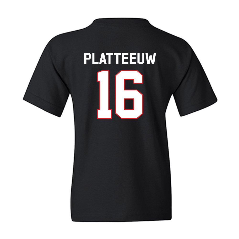 Davidson - NCAA Men's Basketball : Ian Platteeuw - Classic Fashion Shersey Youth T-Shirt-1