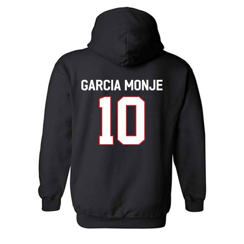Davidson - NCAA Women's Basketball : Ines Garcia Monje - Classic Fashion Shersey Hooded Sweatshirt-1