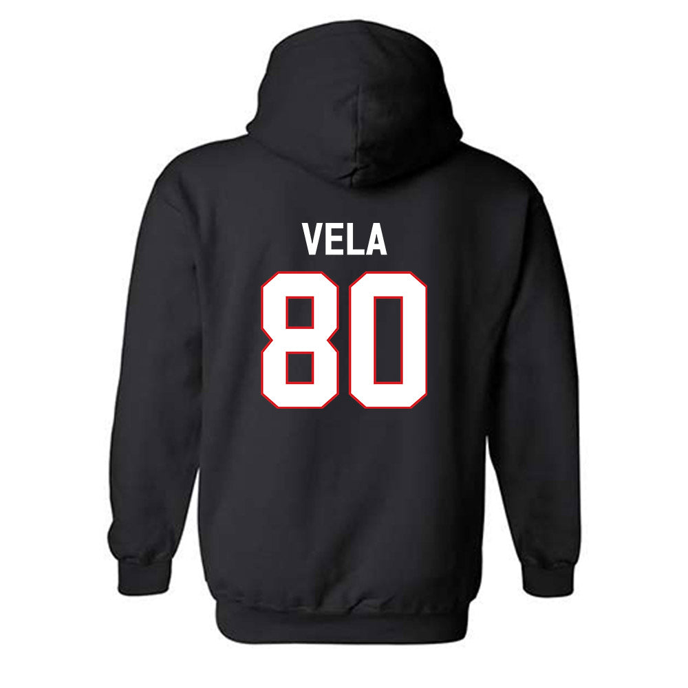 Davidson - NCAA Football : Xavier Vela - Classic Fashion Shersey Hooded Sweatshirt-1