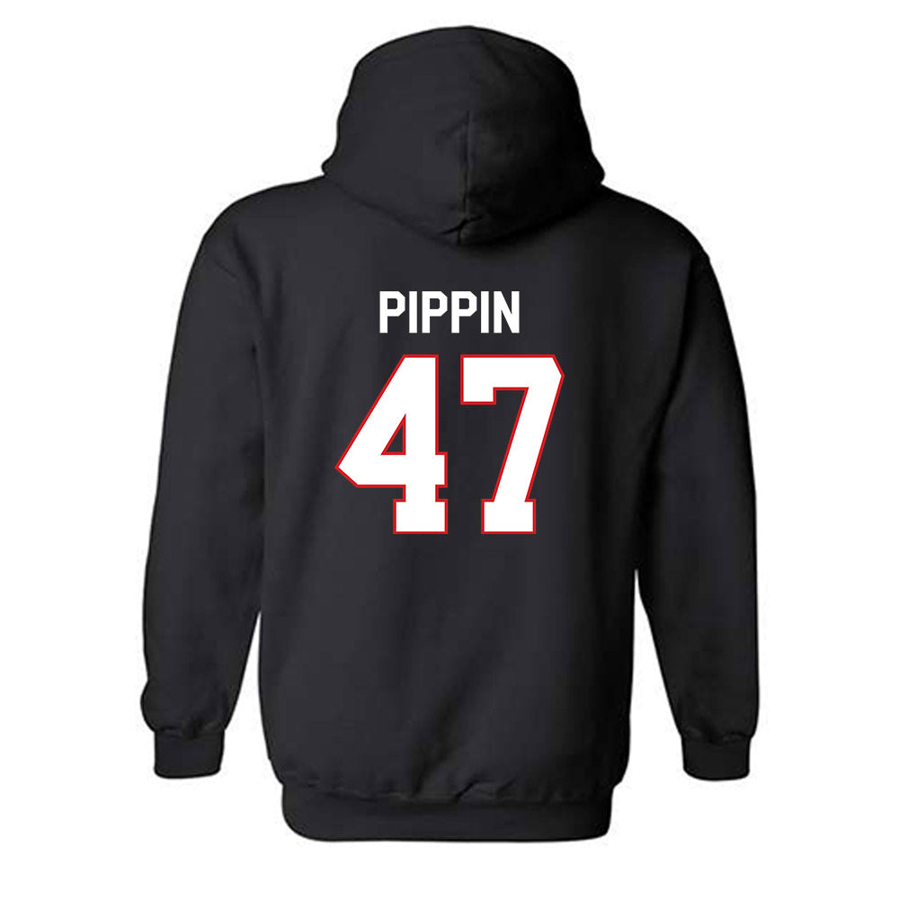 Davidson - NCAA Football : Nash Pippin - Classic Fashion Shersey Hooded Sweatshirt-1