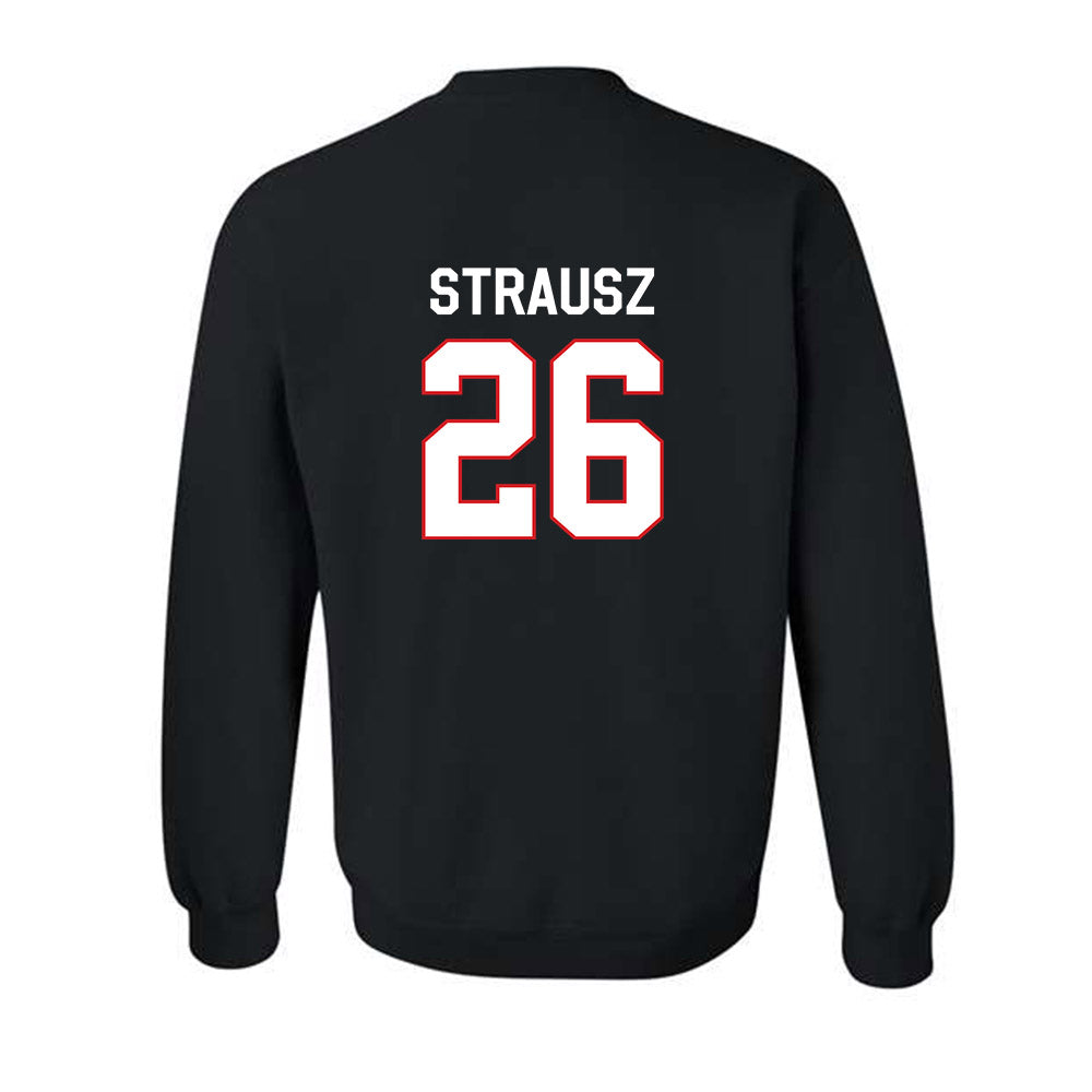 Davidson - NCAA Women's Basketball : Edina Strausz - Classic Fashion Shersey Crewneck Sweatshirt
