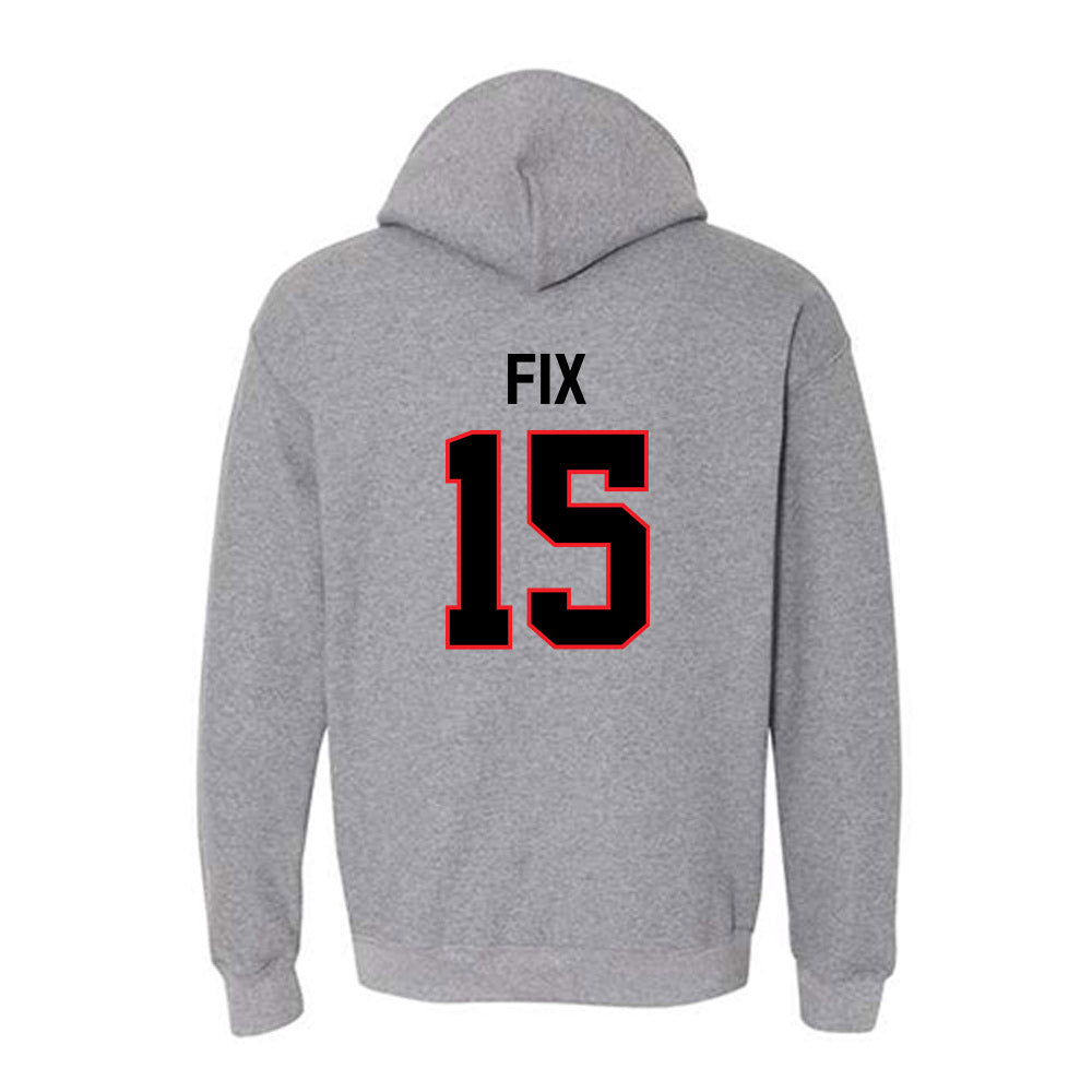 Davidson - NCAA Baseball : Isaac Fix - Classic Fashion Shersey Hooded Sweatshirt-1