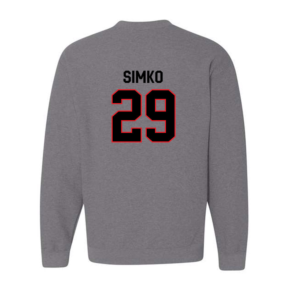 Davidson - NCAA Football : Carter Simko - Classic Fashion Shersey Crewneck Sweatshirt-1