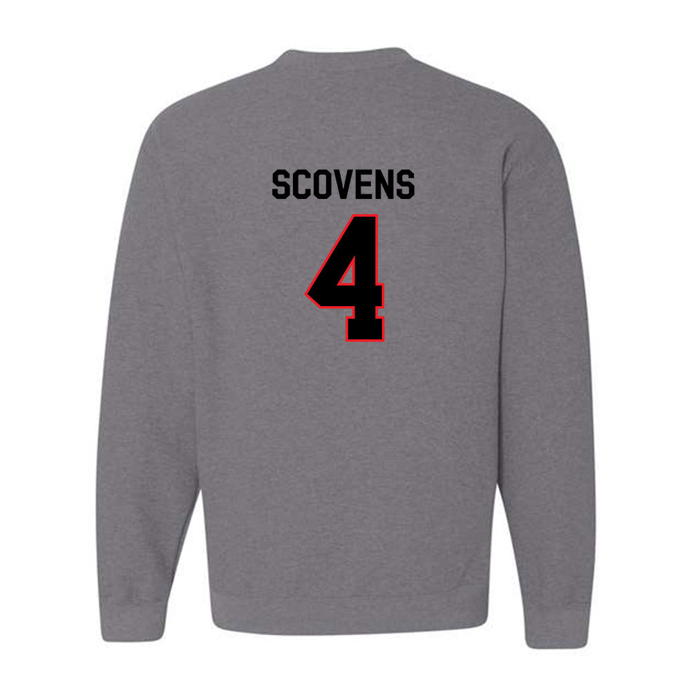 Davidson - NCAA Men's Basketball : Josh Scovens - Classic Fashion Shersey Crewneck Sweatshirt-1