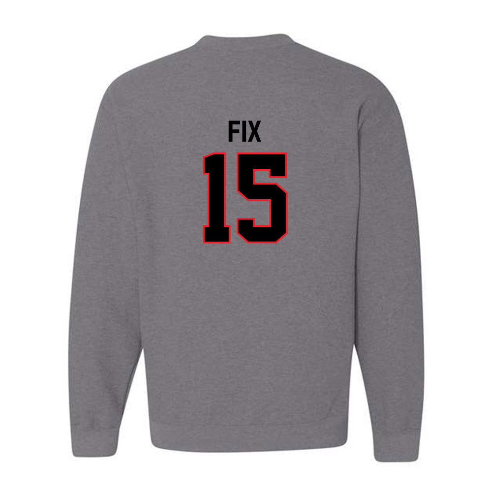 Davidson - NCAA Baseball : Isaac Fix - Classic Fashion Shersey Crewneck Sweatshirt-1