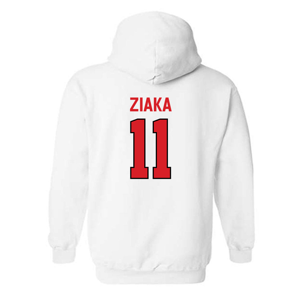 Davidson - NCAA Women's Basketball : Angeliki Ziaka - Classic Fashion Shersey Hooded Sweatshirt-1