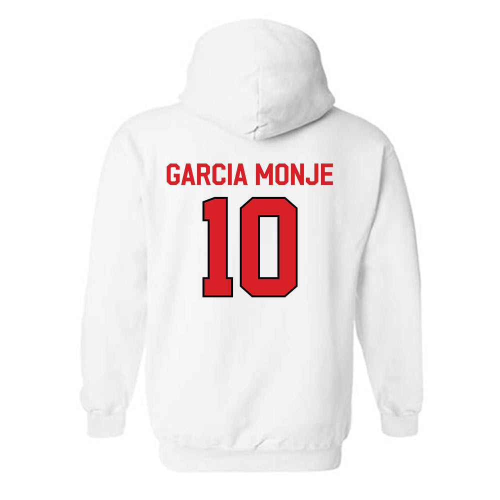 Davidson - NCAA Women's Basketball : Ines Garcia Monje - Classic Fashion Shersey Hooded Sweatshirt-1