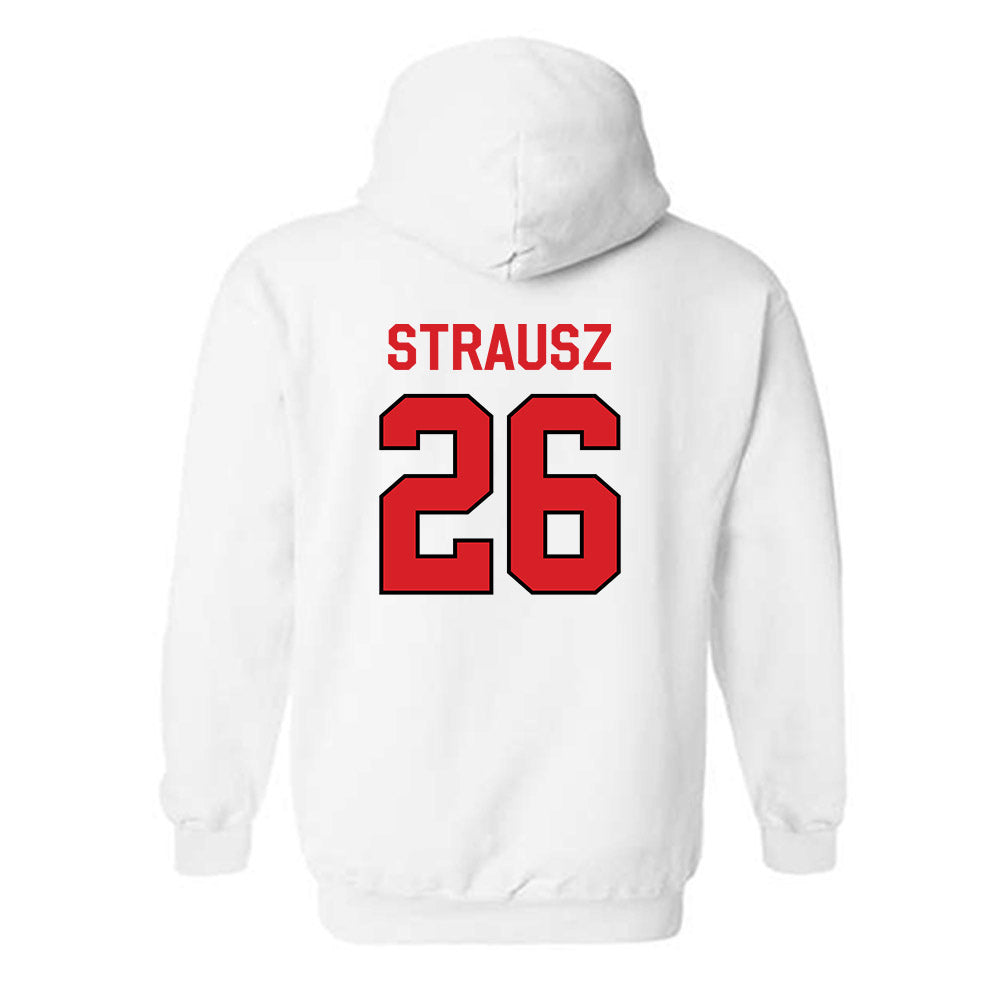Davidson - NCAA Women's Basketball : Edina Strausz - Classic Fashion Shersey Hooded Sweatshirt