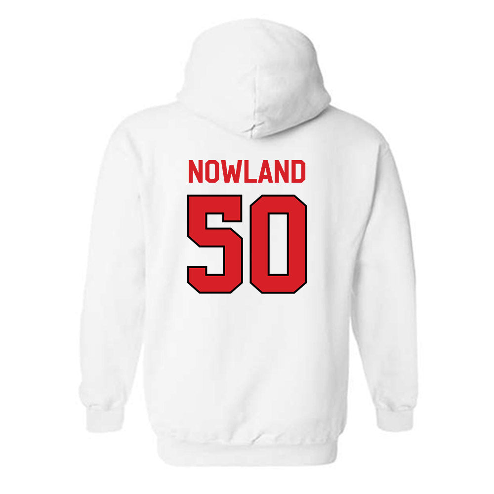 Davidson - NCAA Men's Basketball : John Nowland - Classic Fashion Shersey Hooded Sweatshirt-1