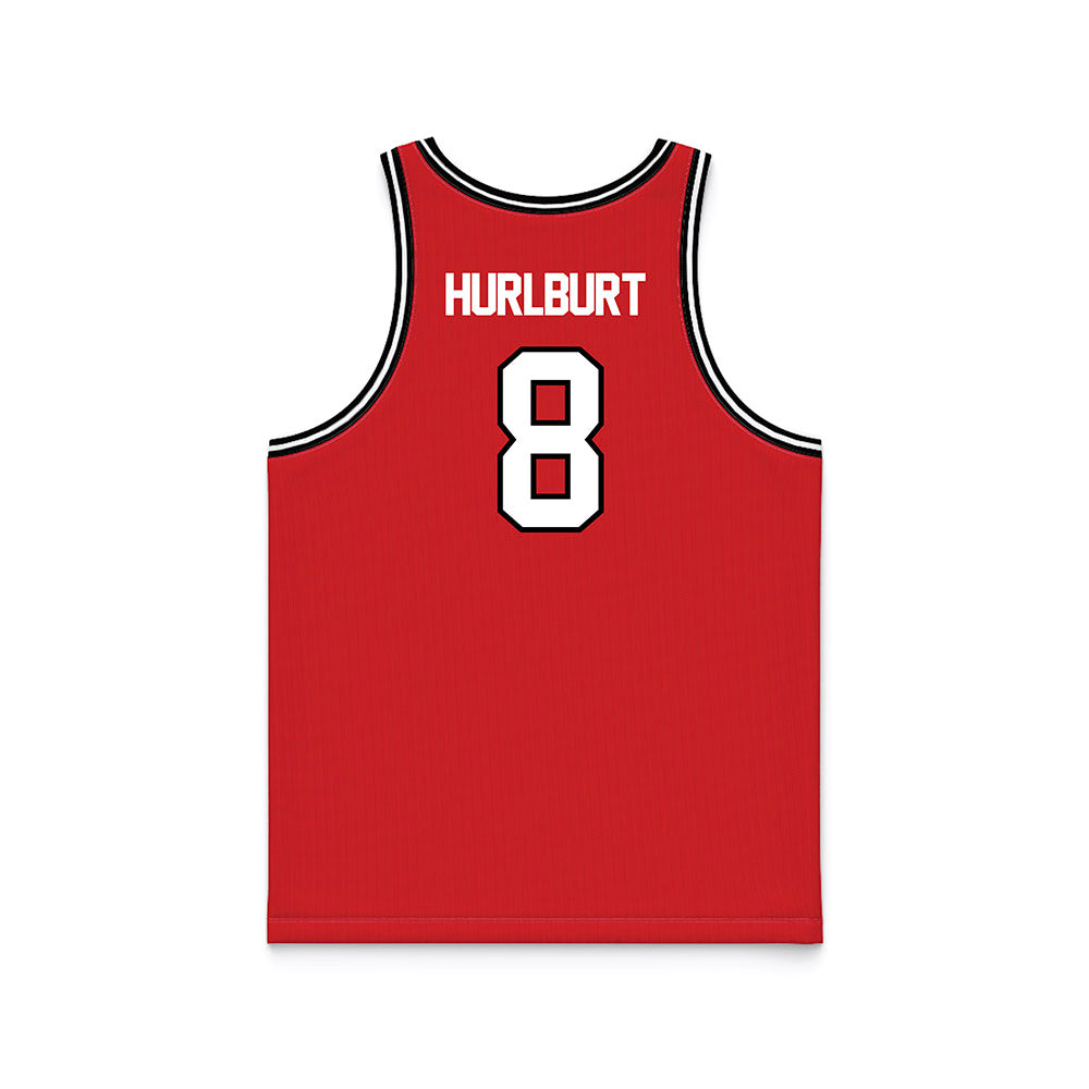 Davidson - NCAA Men's Basketball : Joe Hurlburt - Red Basketball Jersey