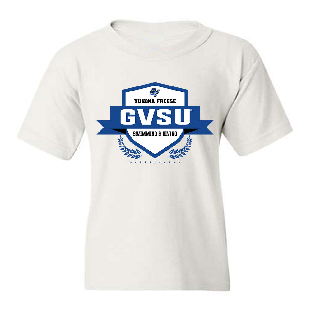Grand Valley - NCAA Women's Swimming & Diving : Yunona Freese - Classic Fashion Shersey Youth T-Shirt-0