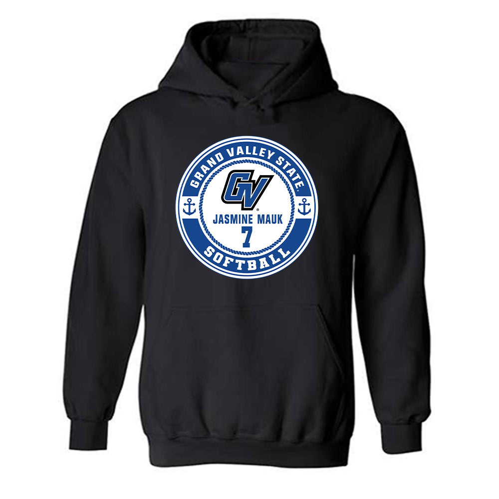 Grand Valley - NCAA Softball : Jasmine Mauk - Classic Fashion Shersey Hooded Sweatshirt-0